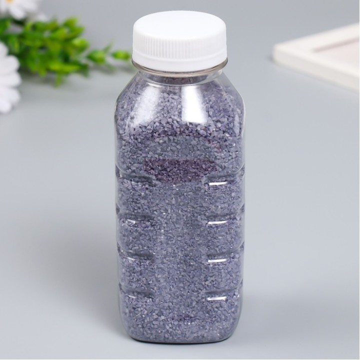 Песок цветной в бутылках, фиолетовый 500 гр.