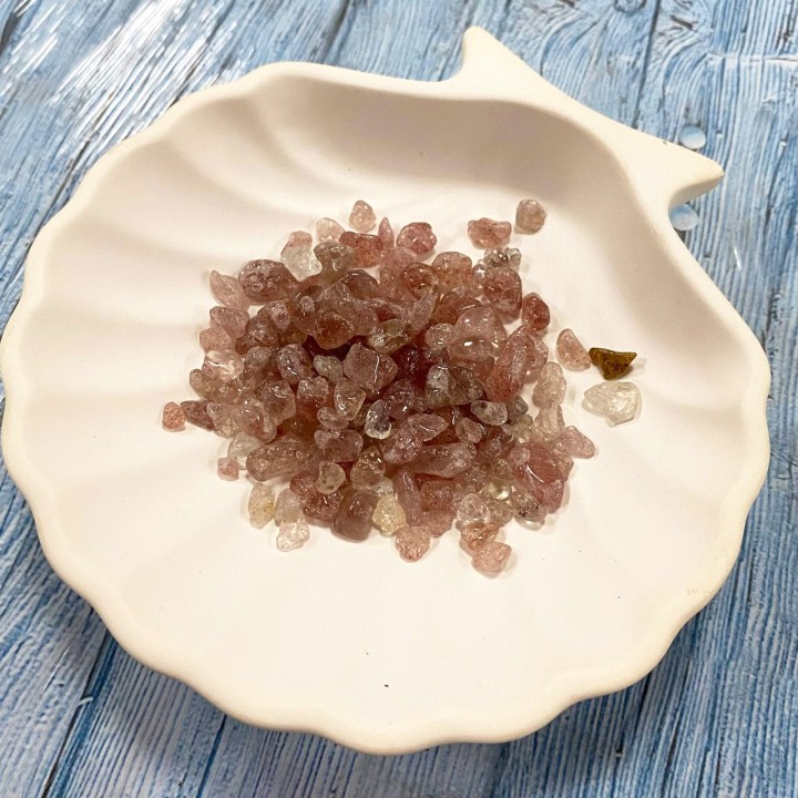 Камни галтованные Розовый кварц 7-9мм. 100гр. Второй