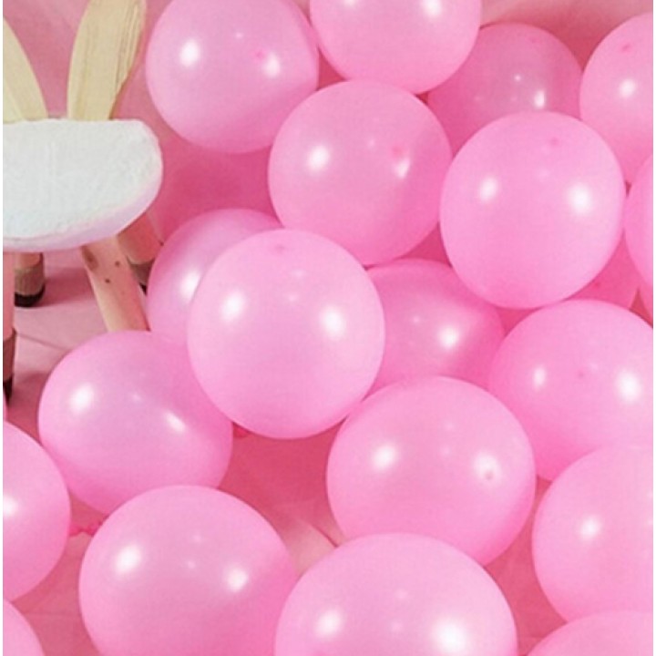 Шарик воздушный ярко-розовый 50шт.