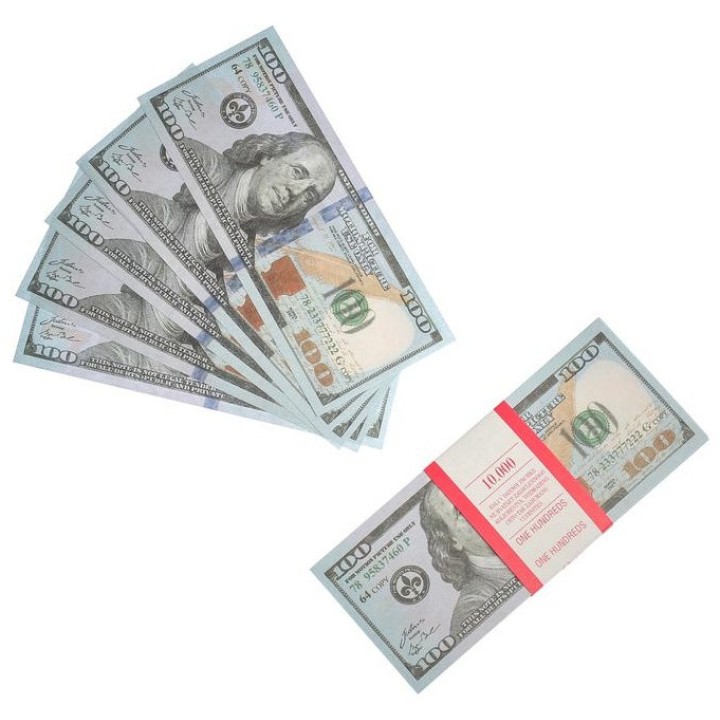Деньги сувенирные Доллары, 80шт