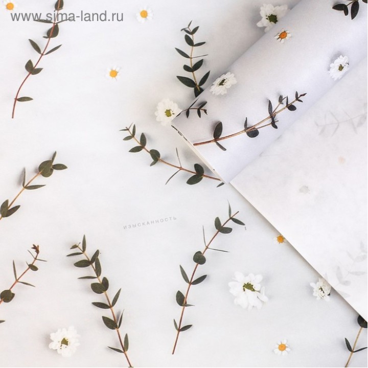 Бумага крафт Цветы, 70 × 100 см