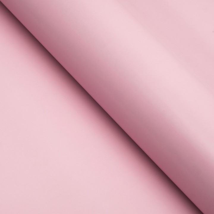 Бумага упаковочная глянцевая, однотонная, 49 х 70 см. Розовая
