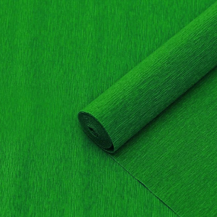 Крепбумага, зеленый травяной 50х200см.