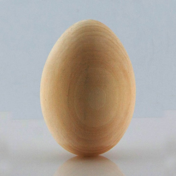 Деревянное яйцо из липы 80 мм.